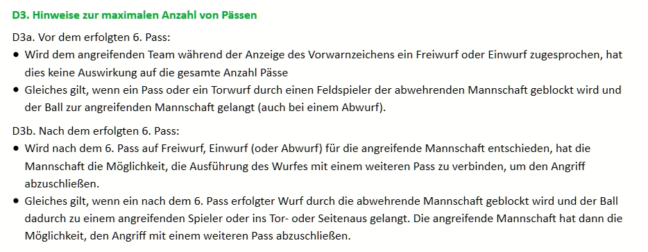 Textauszug Schiedsrichterregel